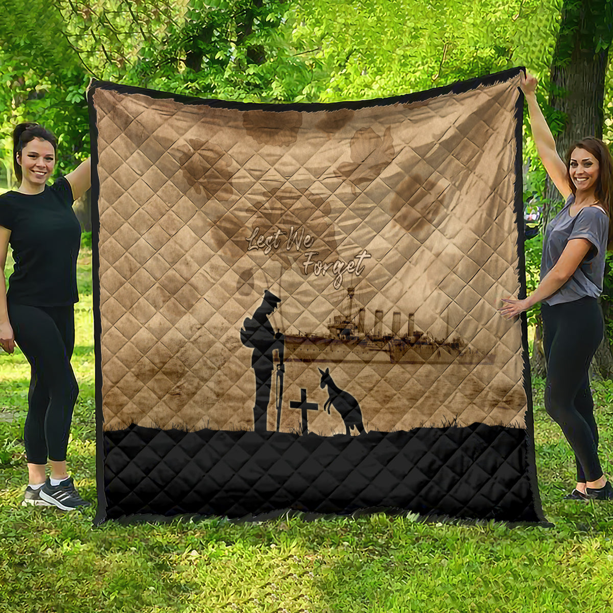 Australia ANZAC Day Quilt HMAS Sydney I Chatham-Class Light Cruiser LT05 - Vibe Hoodie Shop