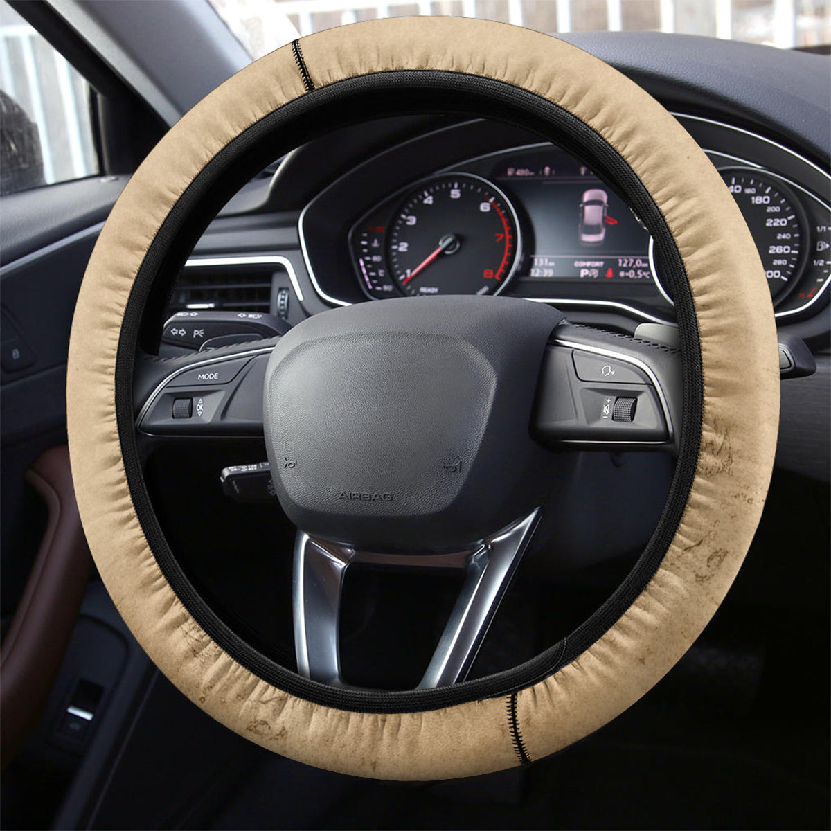Australia ANZAC Day Steering Wheel Cover HMAS Sydney I Chatham-Class Light Cruiser