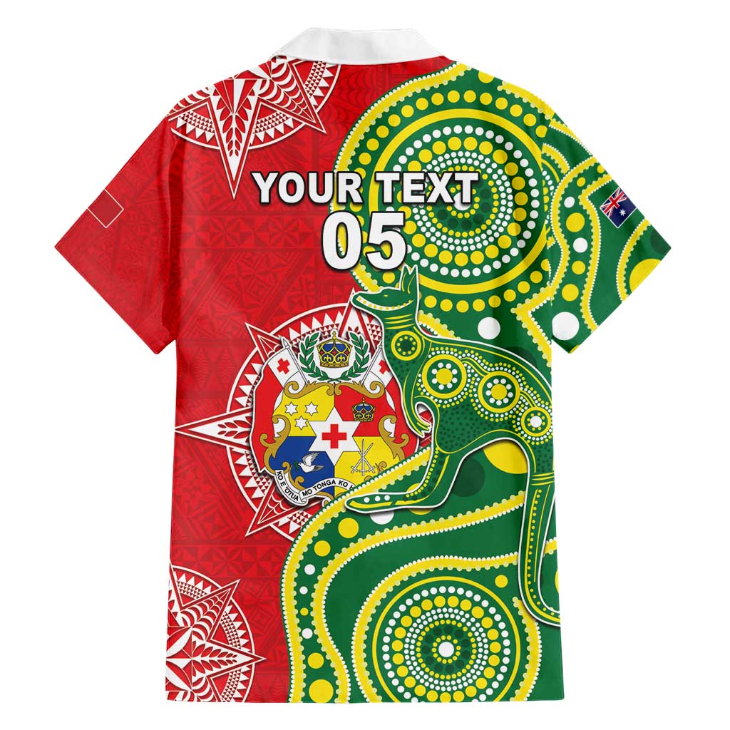 Custom Tonga Australia Rugby Hawaiian Shirt Kangaroos And Tonga Mate Maa Together LT05 - Vibe Hoodie Shop