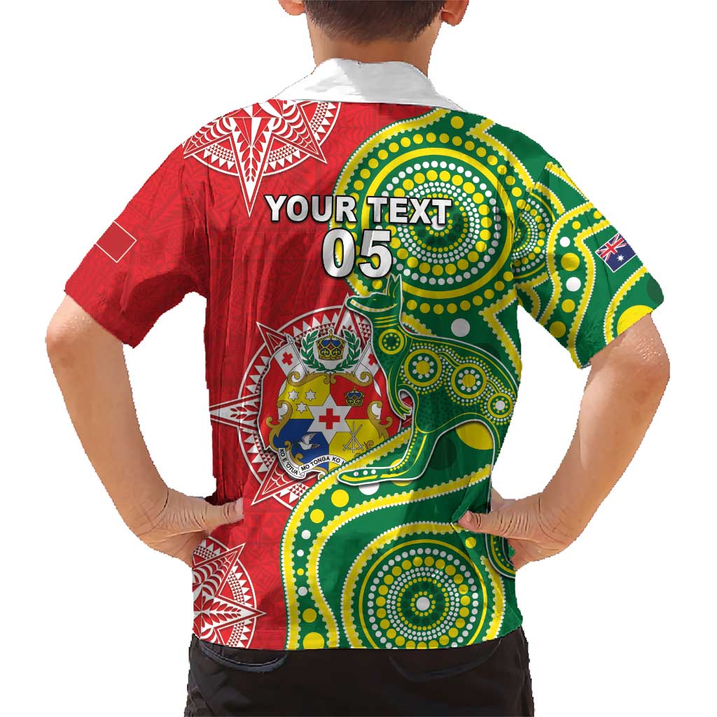 Custom Tonga Australia Rugby Hawaiian Shirt Kangaroos And Tonga Mate Maa Together LT05 - Vibe Hoodie Shop