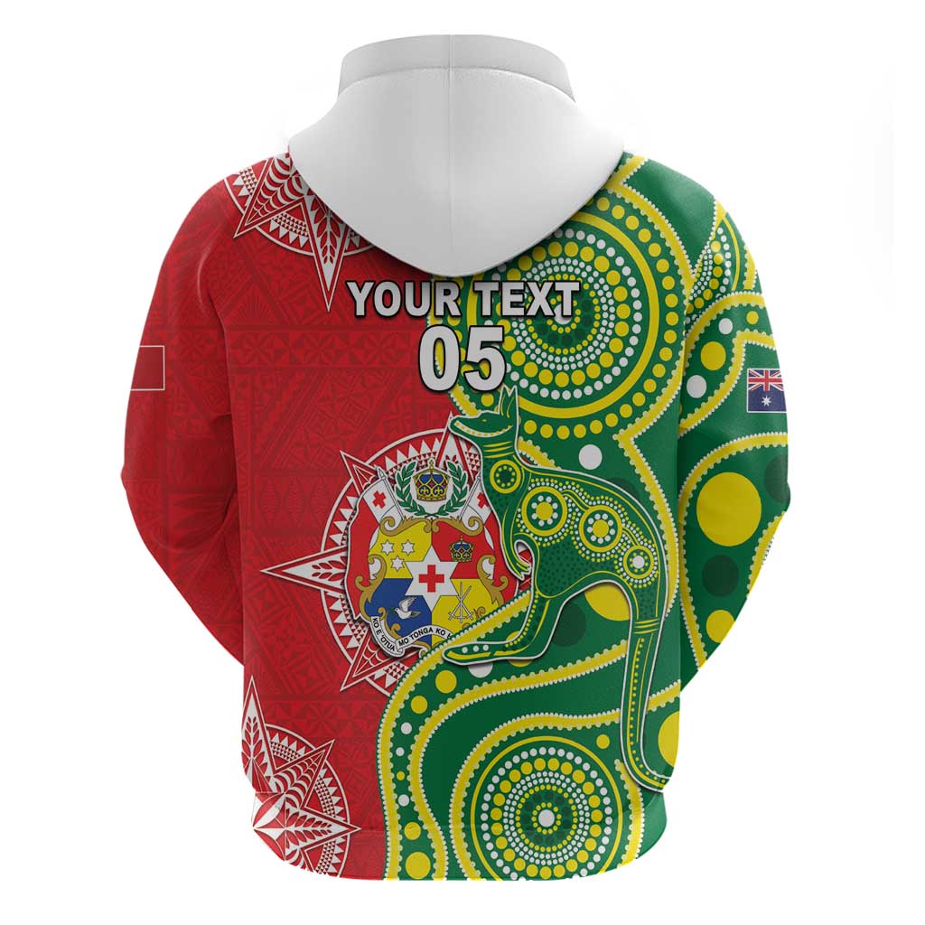Custom Tonga Australia Rugby Hoodie Kangaroos And Tonga Mate Maa Together LT05 - Vibe Hoodie Shop