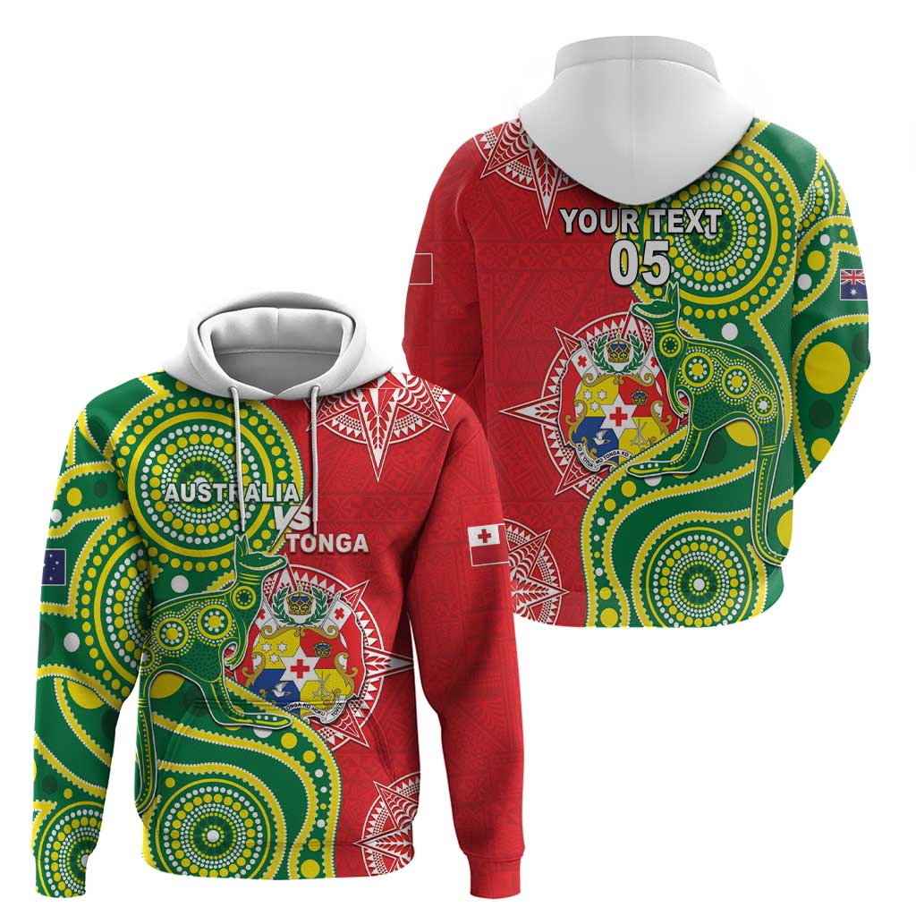 Custom Tonga Australia Rugby Hoodie Kangaroos And Tonga Mate Maa Together LT05 - Vibe Hoodie Shop