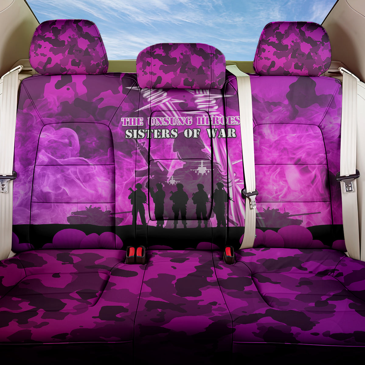 Australia ANZAC Day Back Car Seat Cover The Unsung Heroes Sisters of War LT05