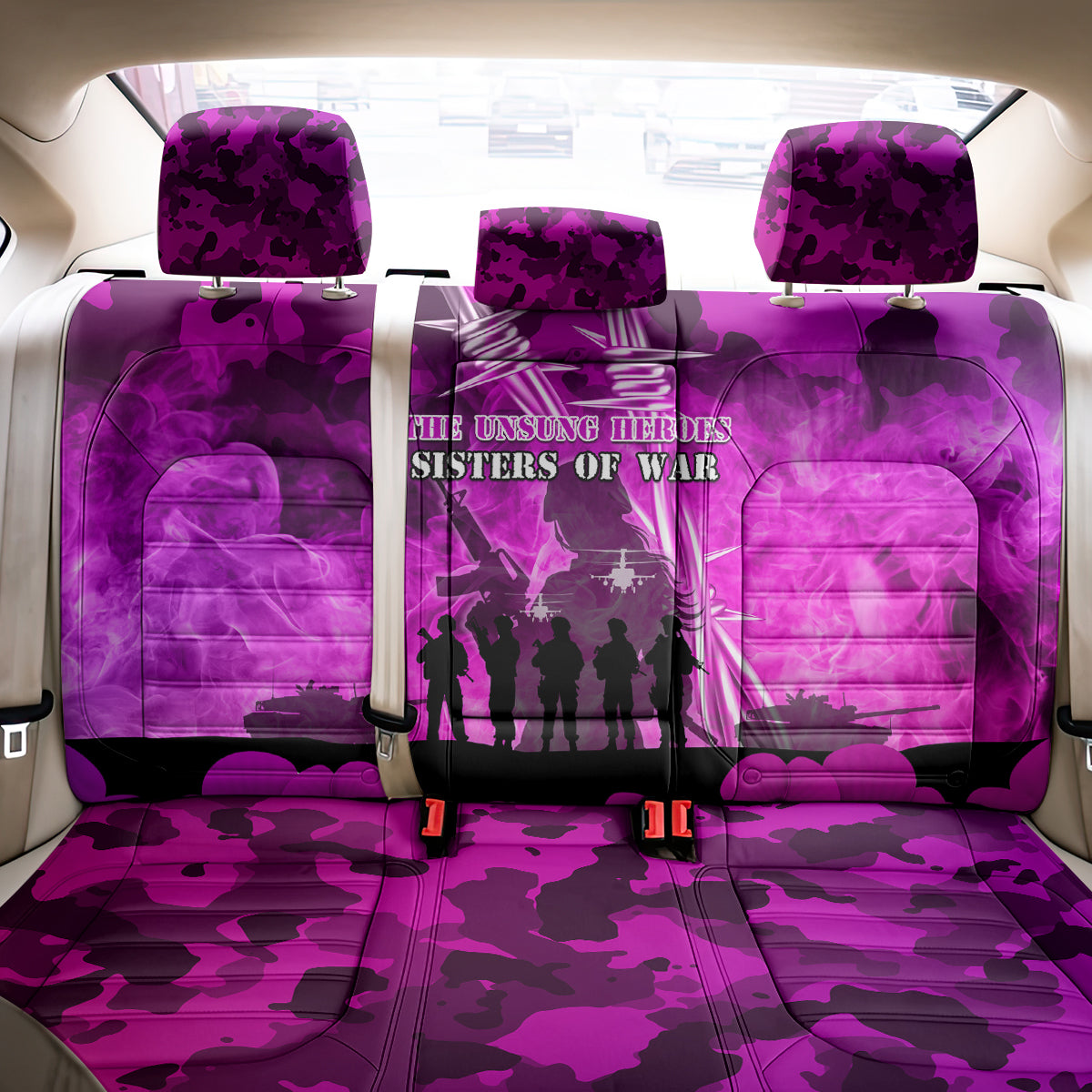 Australia ANZAC Day Back Car Seat Cover The Unsung Heroes Sisters of War LT05