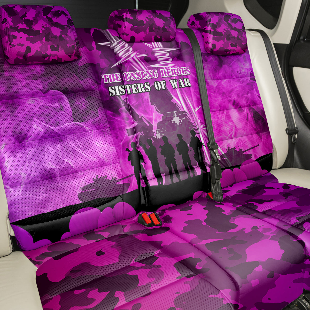 Australia ANZAC Day Back Car Seat Cover The Unsung Heroes Sisters of War LT05