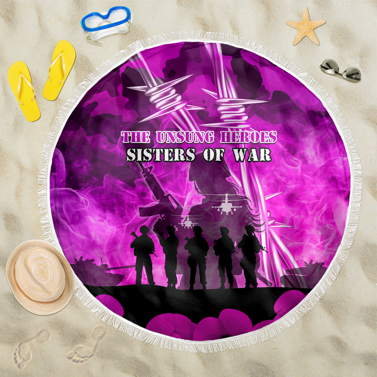 Australia ANZAC Day Beach Blanket The Unsung Heroes Sisters of War