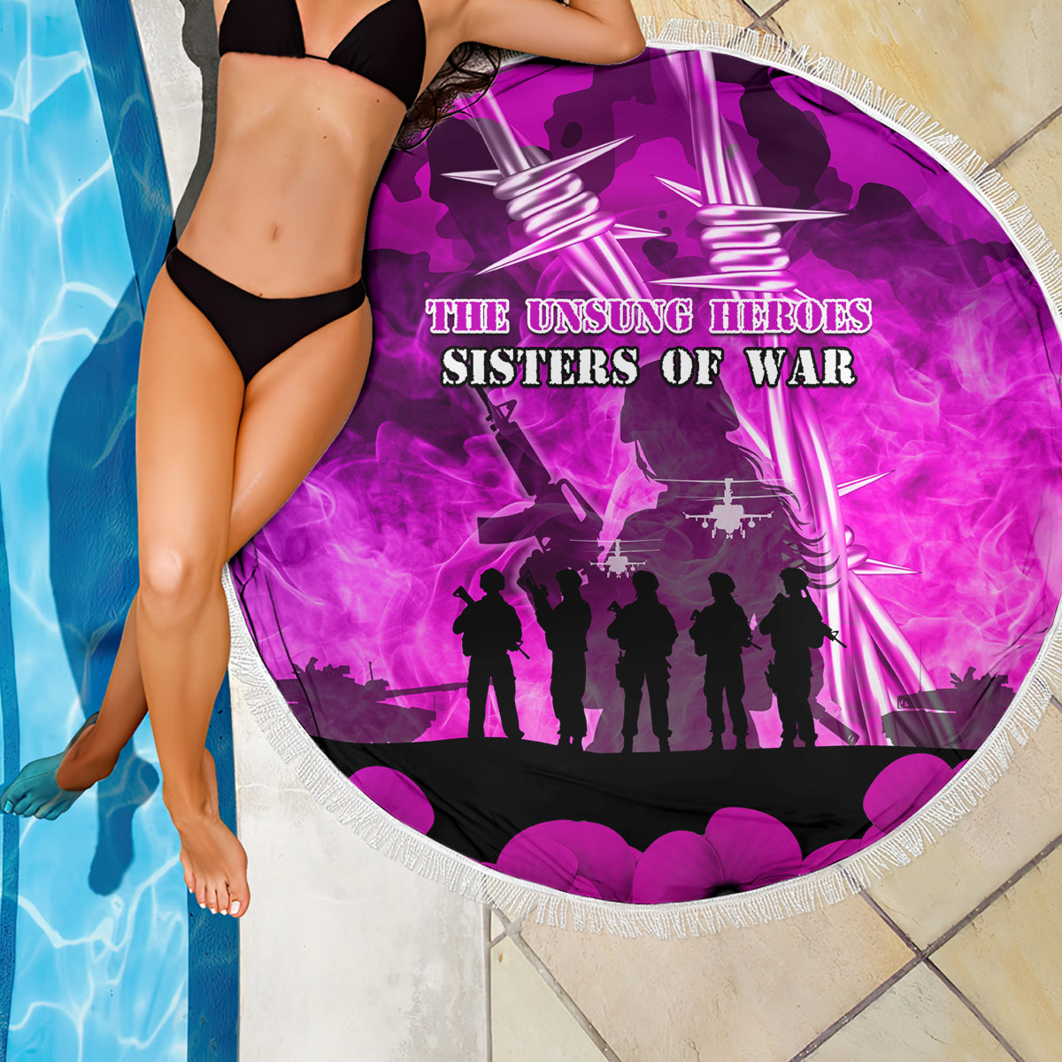 Australia ANZAC Day Beach Blanket The Unsung Heroes Sisters of War
