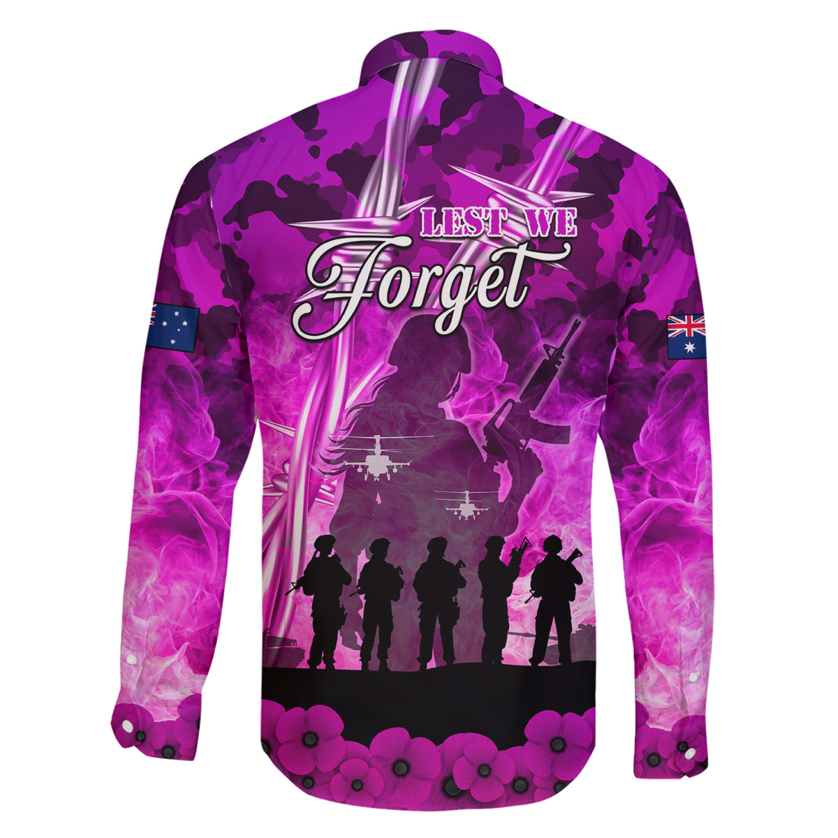 Australia ANZAC Day Family Matching Long Sleeve Bodycon Dress and Hawaiian Shirt The Unsung Heroes Sisters of War