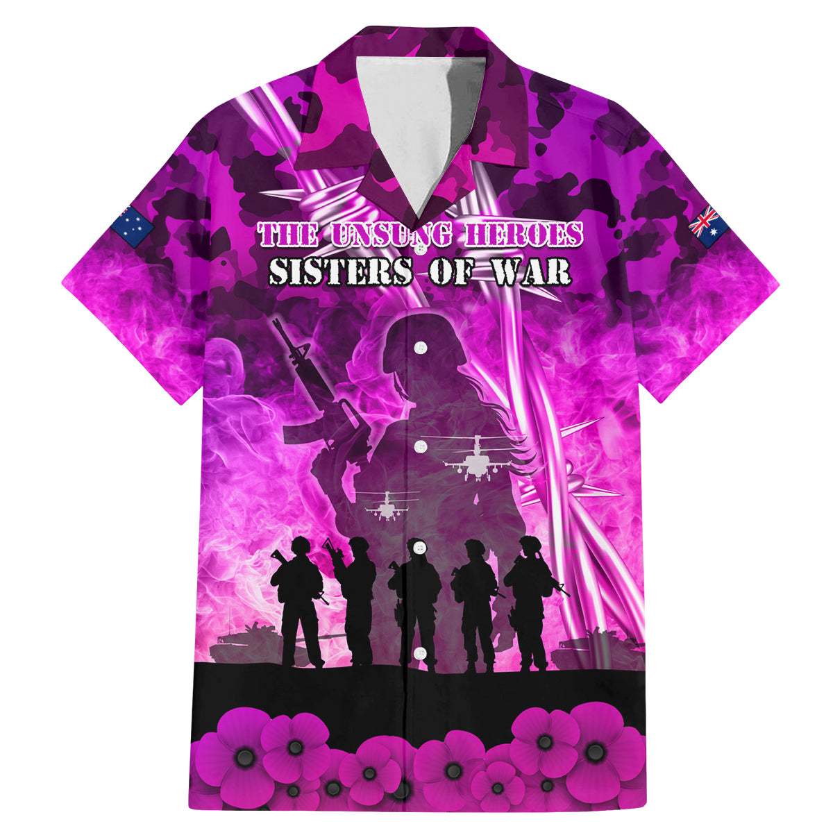 Australia ANZAC Day Family Matching Mermaid Dress and Hawaiian Shirt The Unsung Heroes Sisters of War