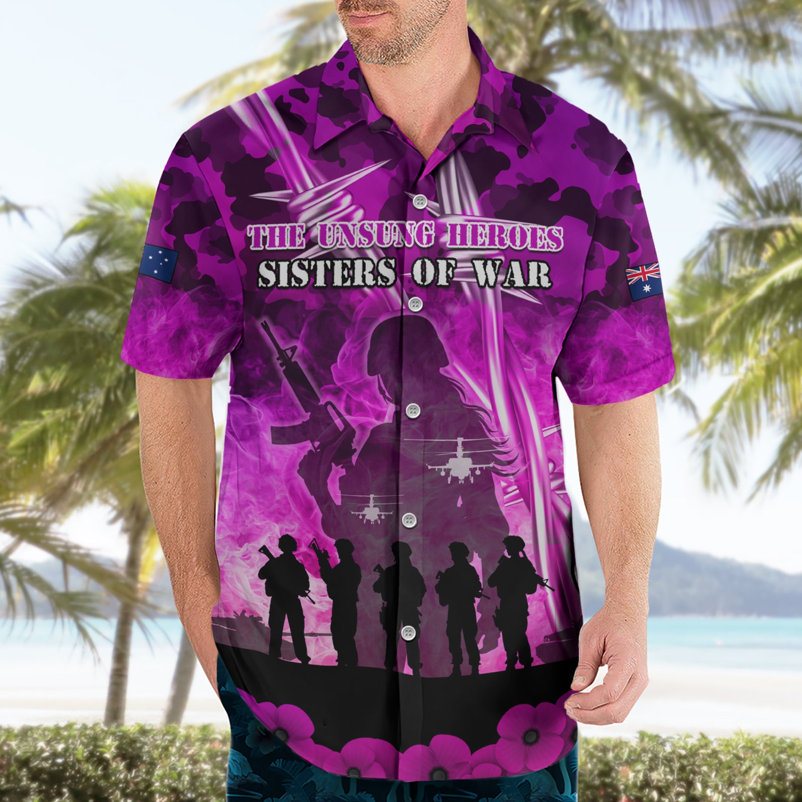 Australia ANZAC Day Hawaiian Shirt The Unsung Heroes Sisters of War LT05 - Vibe Hoodie Shop