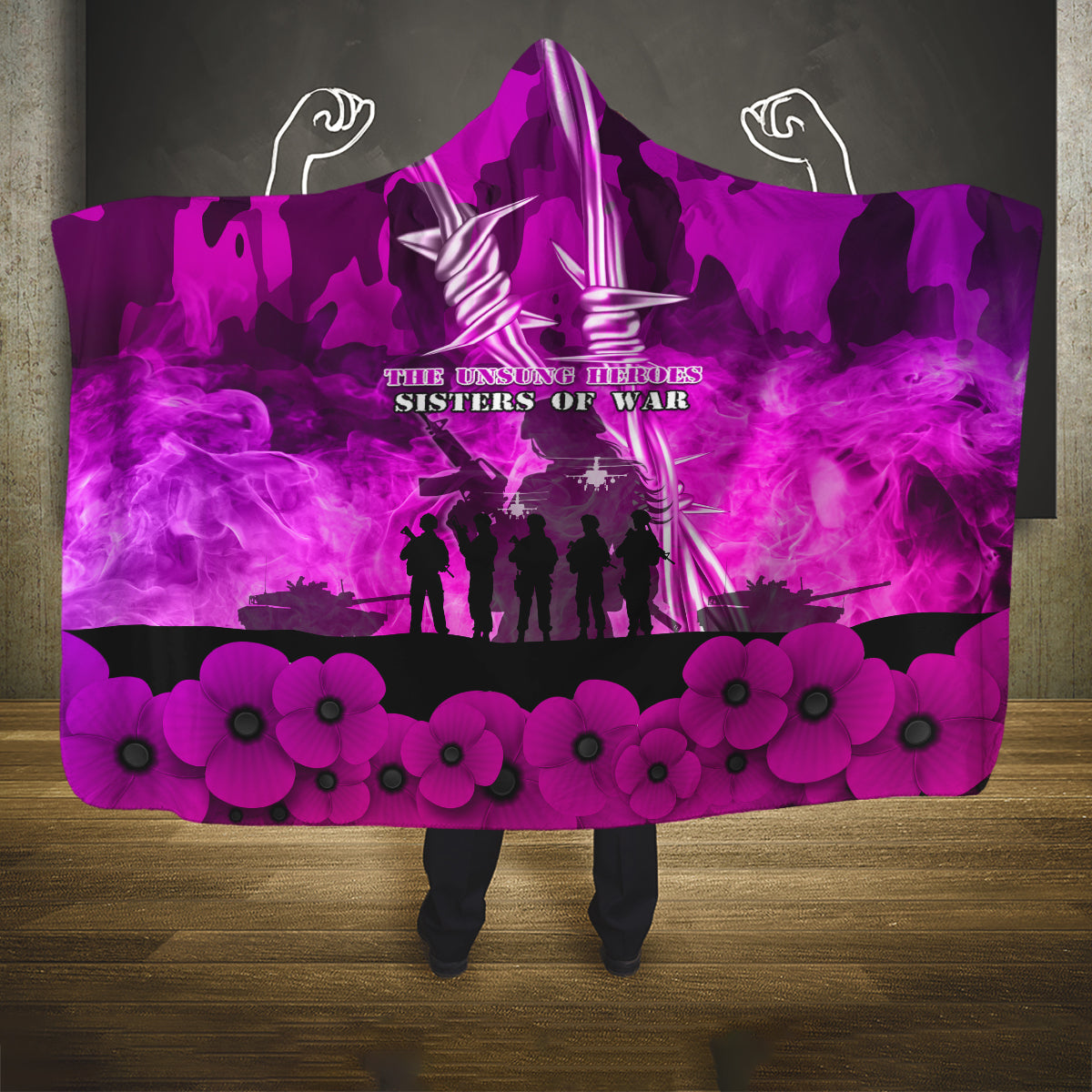 Australia ANZAC Day Hooded Blanket The Unsung Heroes Sisters of War