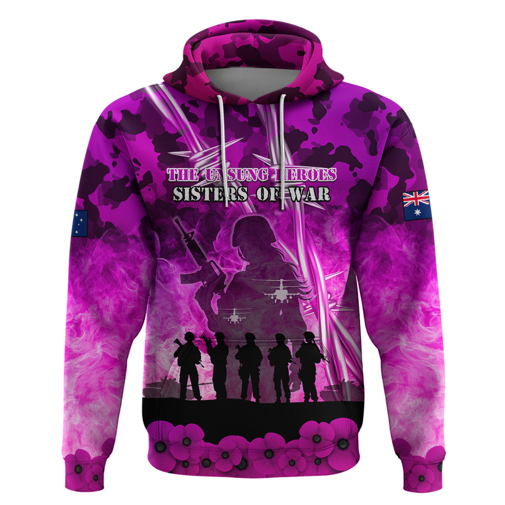 Australia ANZAC Day Hoodie The Unsung Heroes Sisters of War LT05 - Vibe Hoodie Shop