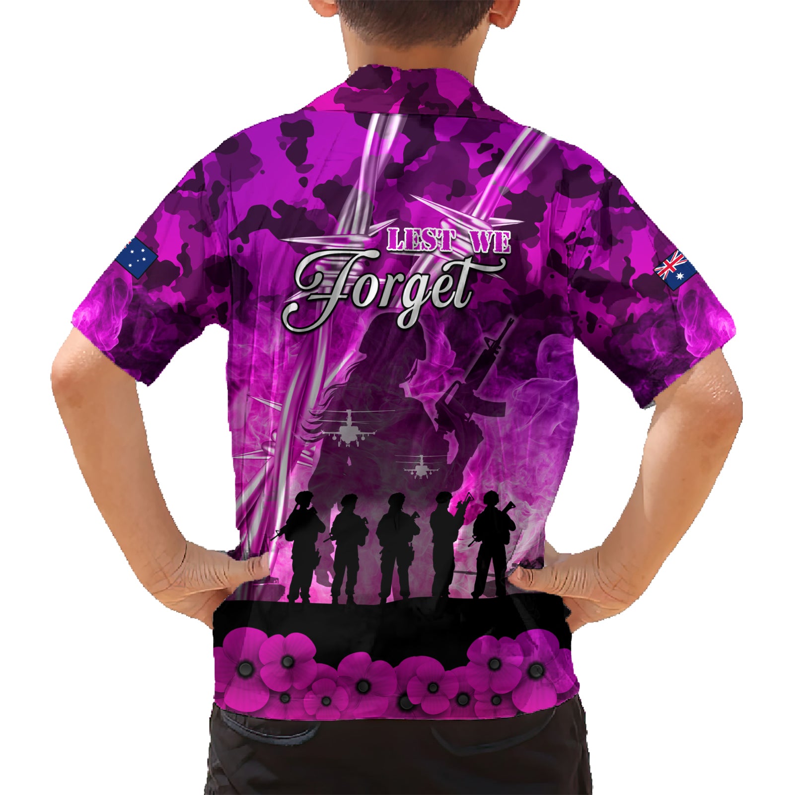 Australia ANZAC Day Kid Hawaiian Shirt The Unsung Heroes Sisters of War
