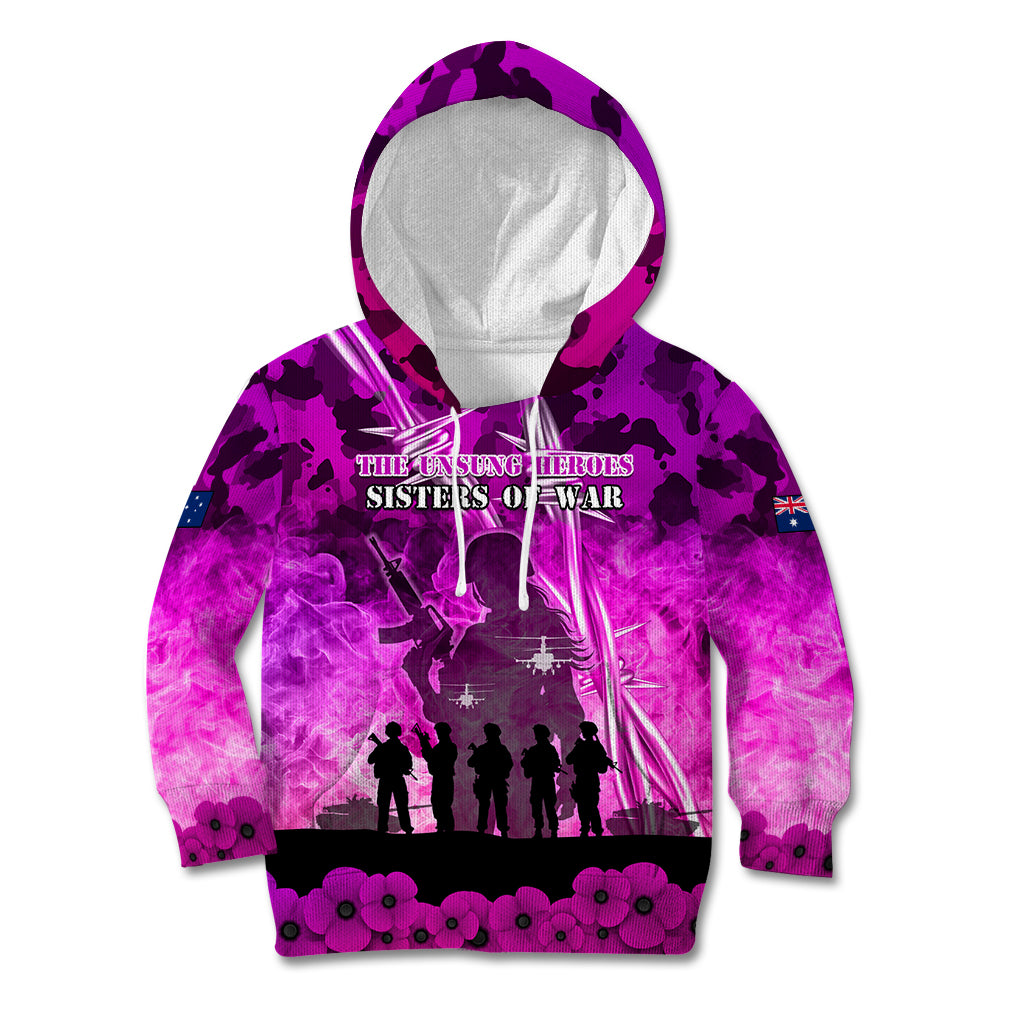 Australia ANZAC Day Kid Hoodie The Unsung Heroes Sisters of War LT05 - Vibe Hoodie Shop