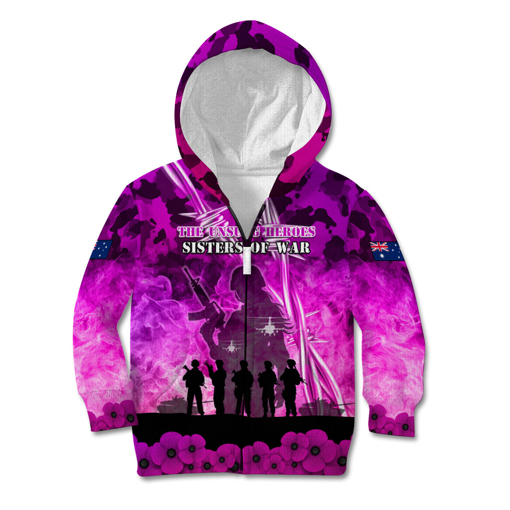 Australia ANZAC Day Kid Hoodie The Unsung Heroes Sisters of War LT05 - Vibe Hoodie Shop