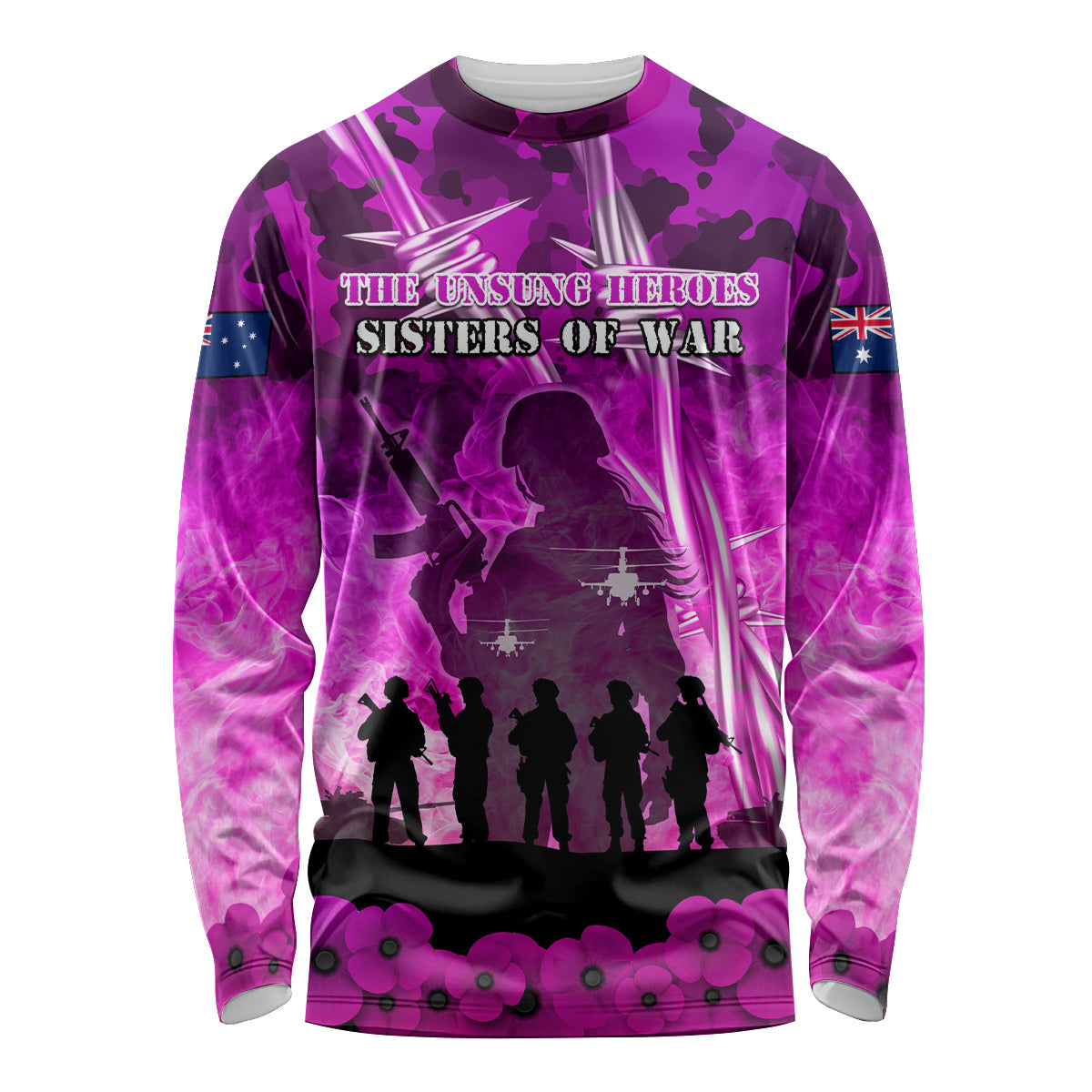 Australia ANZAC Day Long Sleeve Shirt The Unsung Heroes Sisters of War LT05 - Vibe Hoodie Shop