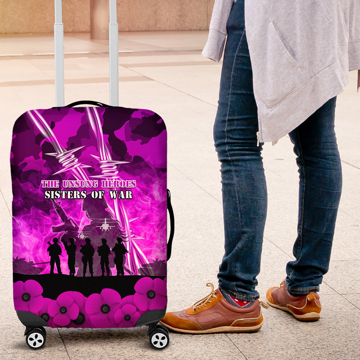 Australia ANZAC Day Luggage Cover The Unsung Heroes Sisters of War LT05 - Vibe Hoodie Shop