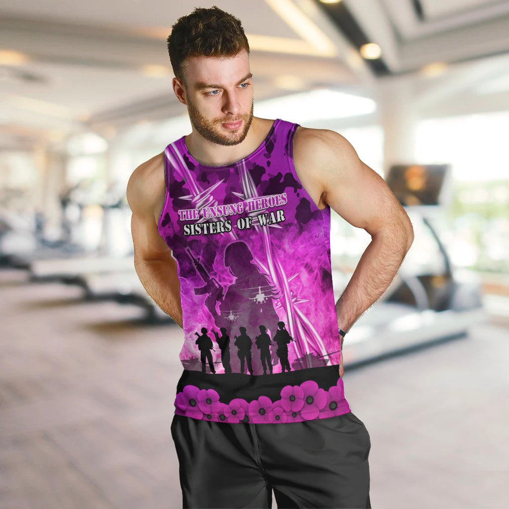 Australia ANZAC Day Men Tank Top The Unsung Heroes Sisters of War LT05 - Vibe Hoodie Shop