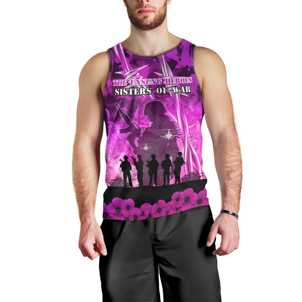 Australia ANZAC Day Men Tank Top The Unsung Heroes Sisters of War LT05 - Vibe Hoodie Shop