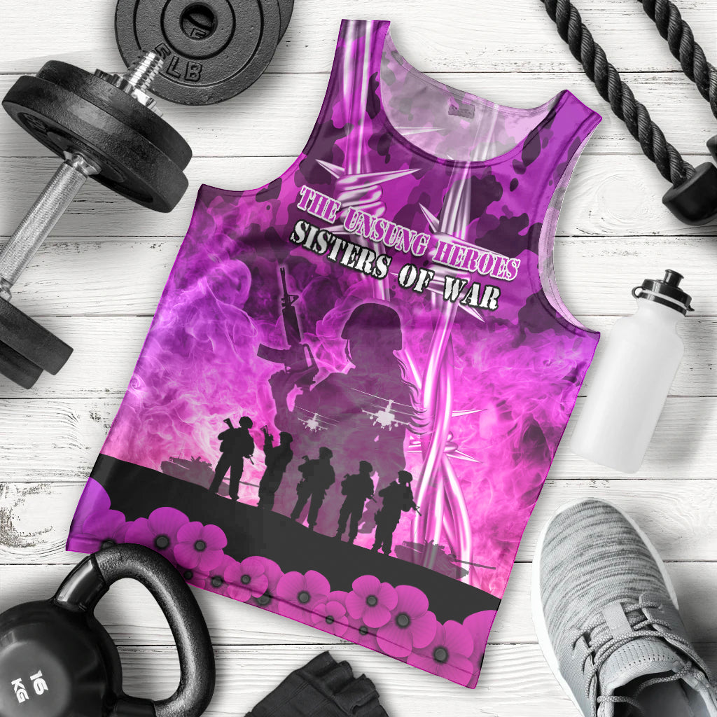 Australia ANZAC Day Men Tank Top The Unsung Heroes Sisters of War LT05 - Vibe Hoodie Shop