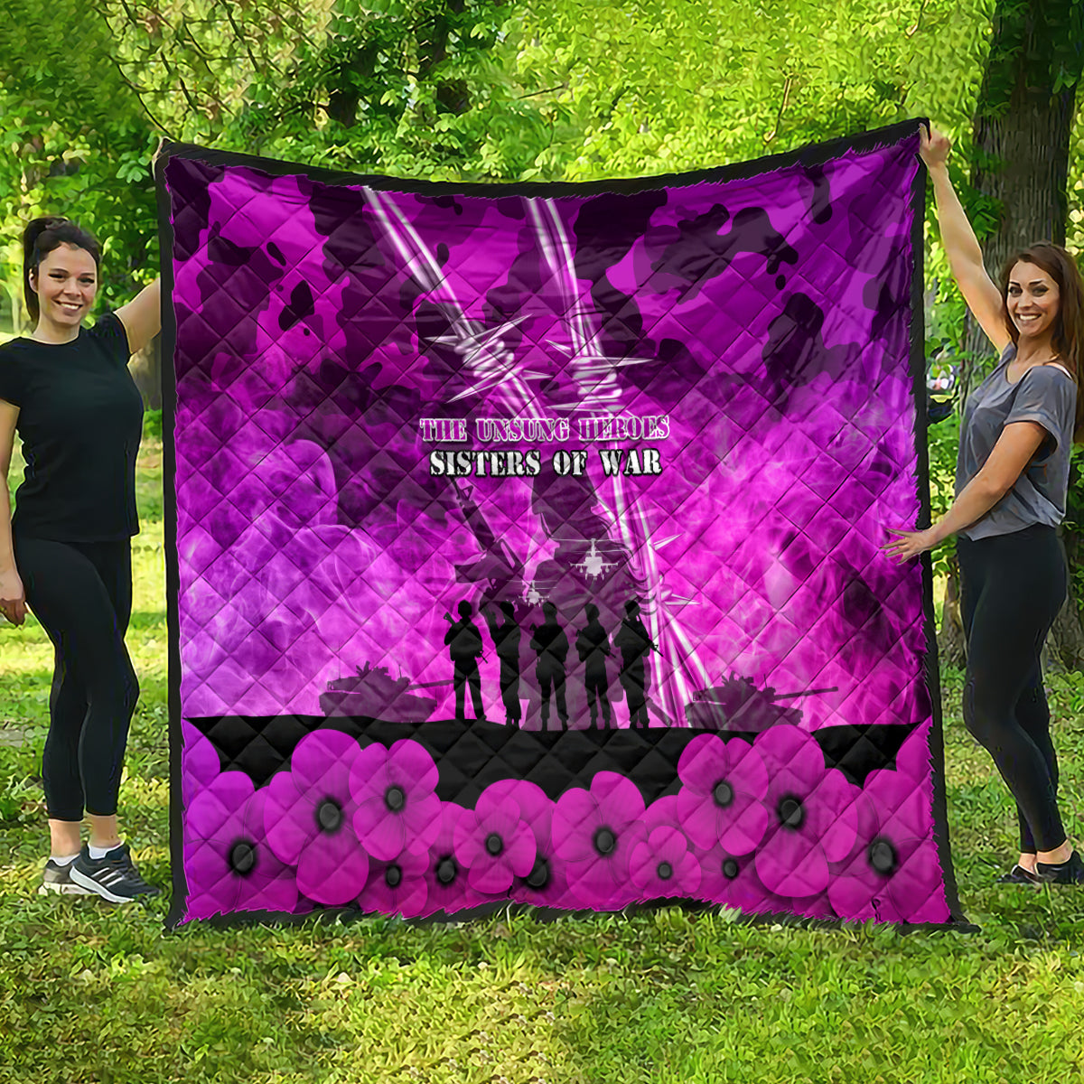 Australia ANZAC Day Quilt The Unsung Heroes Sisters of War LT05 - Vibe Hoodie Shop