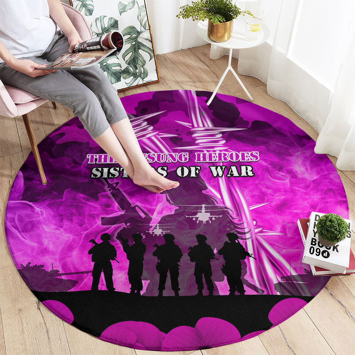 Australia ANZAC Day Round Carpet The Unsung Heroes Sisters of War