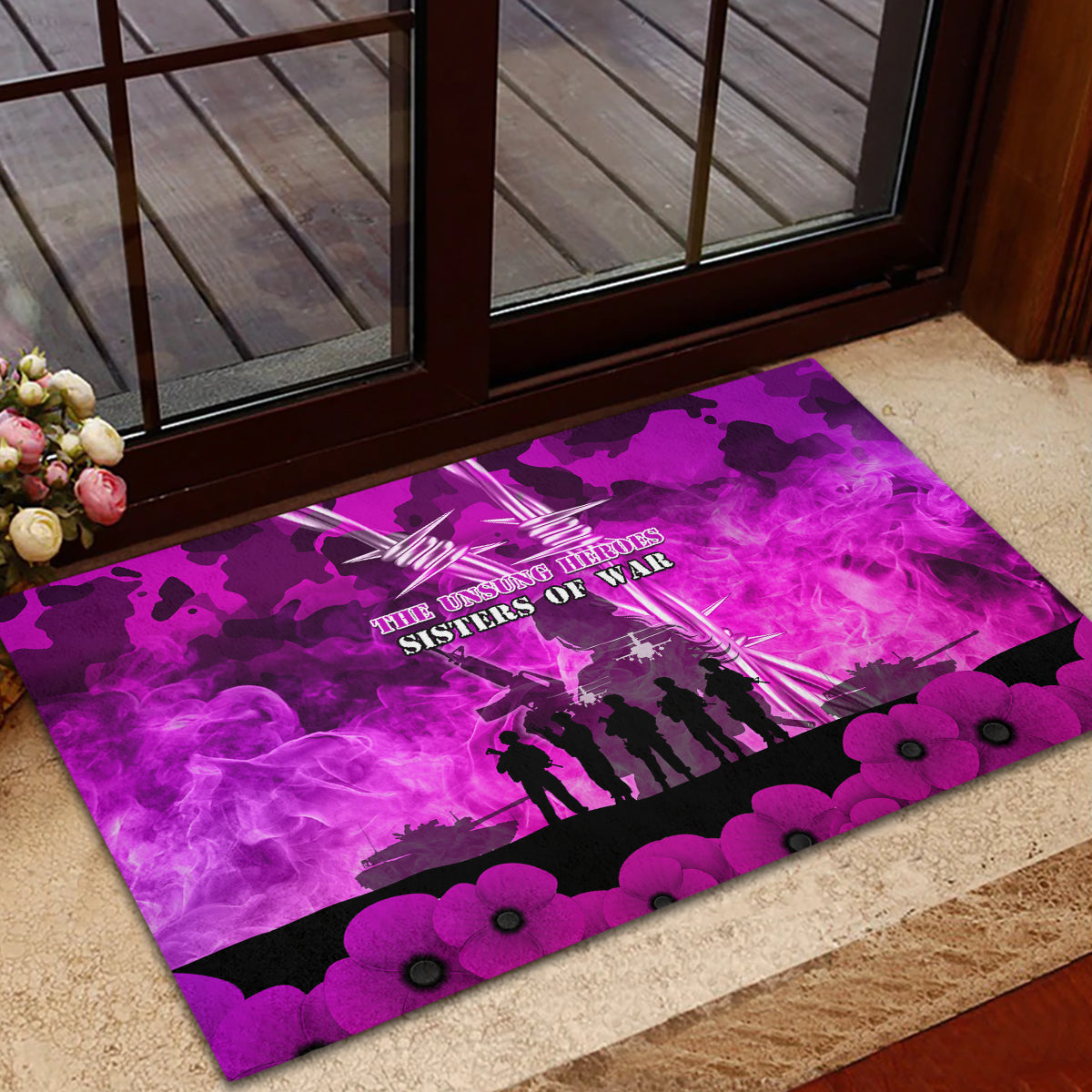 Australia ANZAC Day Rubber Doormat The Unsung Heroes Sisters of War