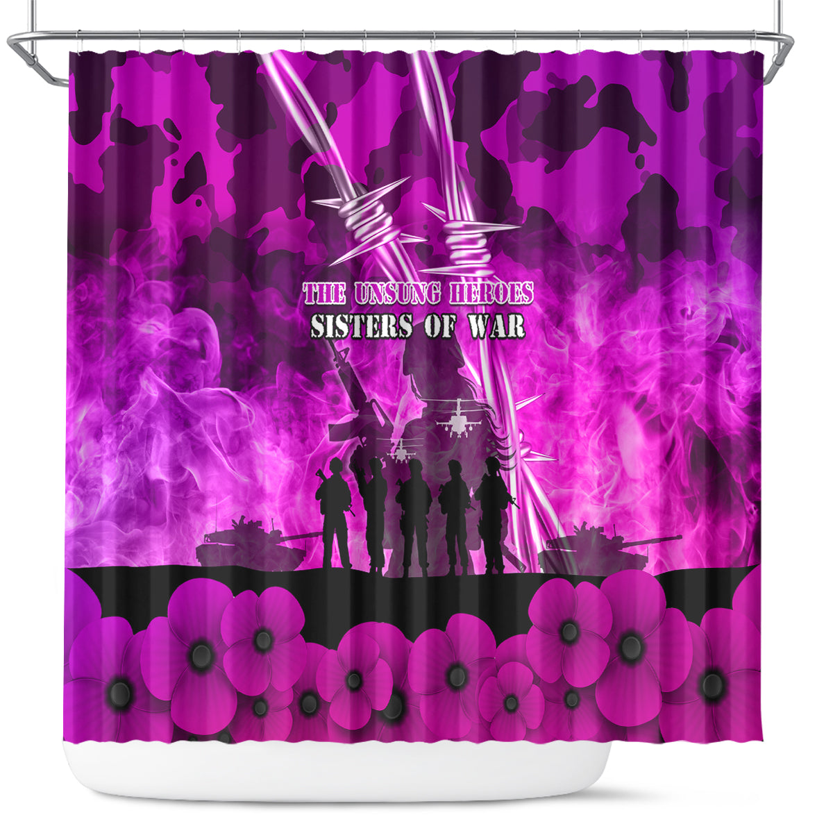 Australia ANZAC Day Shower Curtain The Unsung Heroes Sisters of War