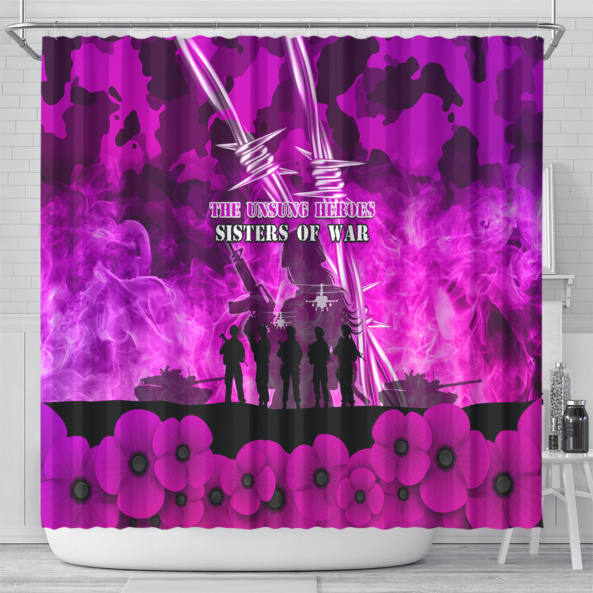 Australia ANZAC Day Shower Curtain The Unsung Heroes Sisters of War