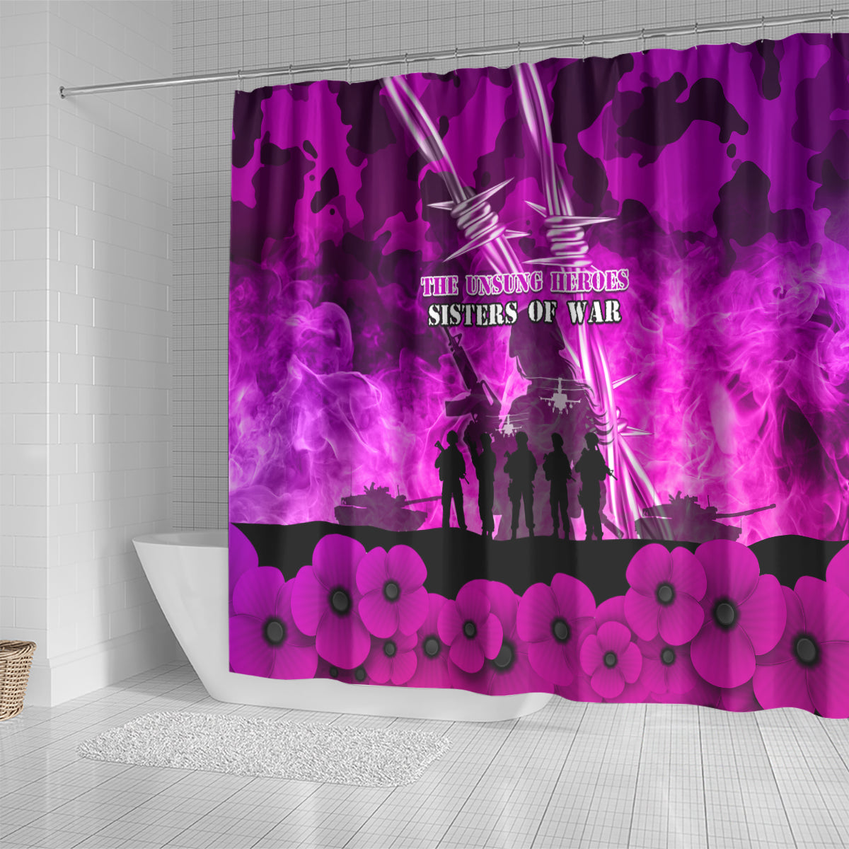 Australia ANZAC Day Shower Curtain The Unsung Heroes Sisters of War