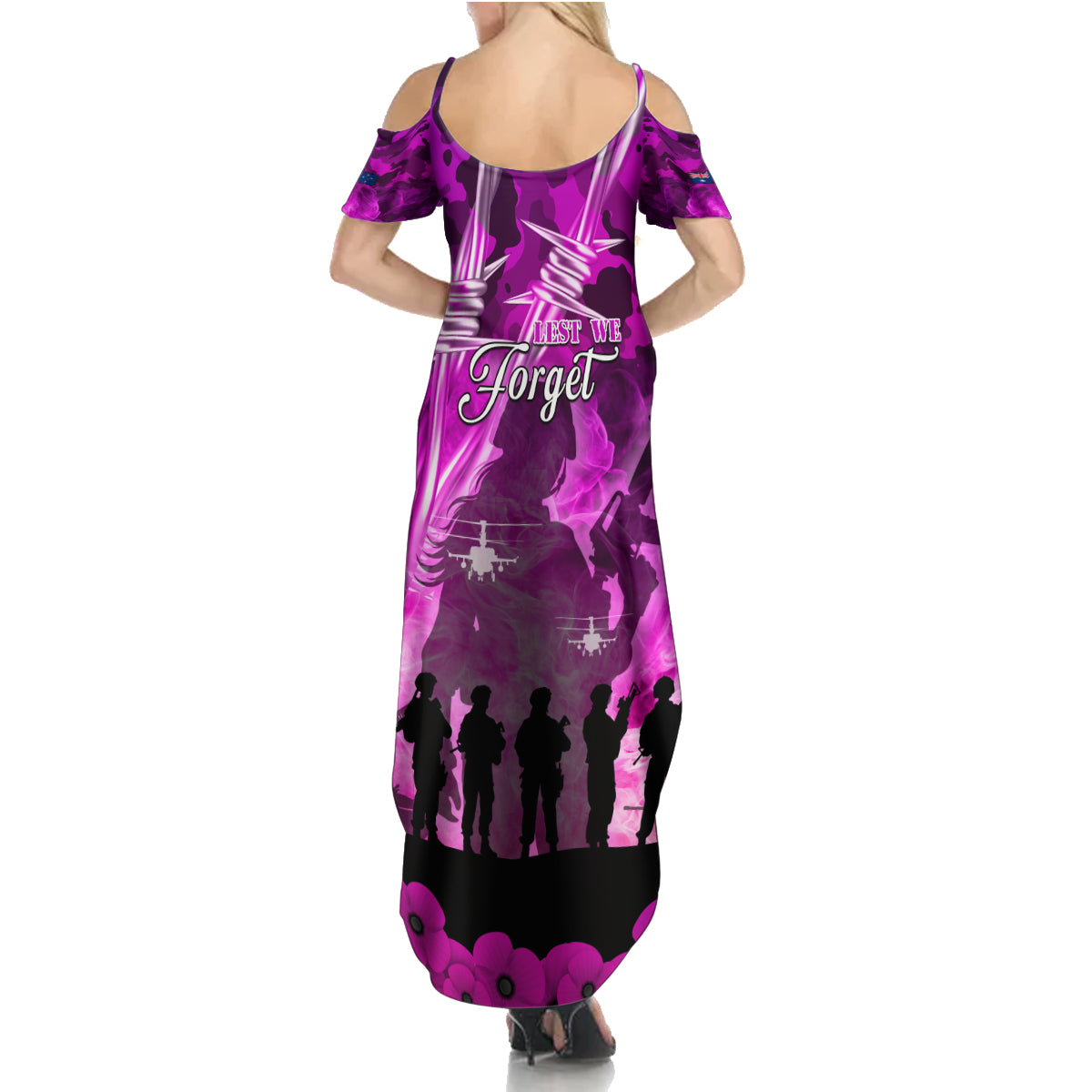 Australia ANZAC Day Summer Maxi Dress The Unsung Heroes Sisters of War