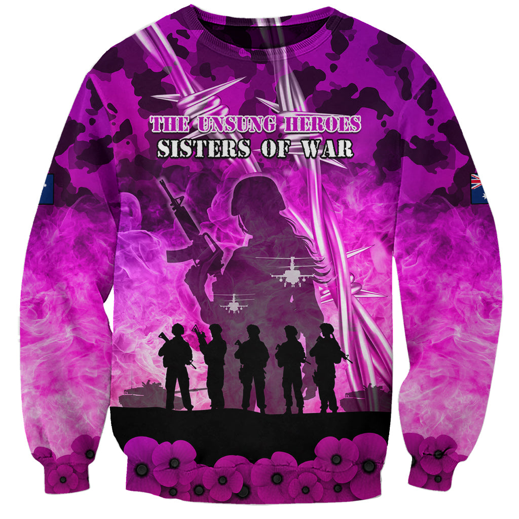 Australia ANZAC Day Sweatshirt The Unsung Heroes Sisters of War LT05 - Vibe Hoodie Shop