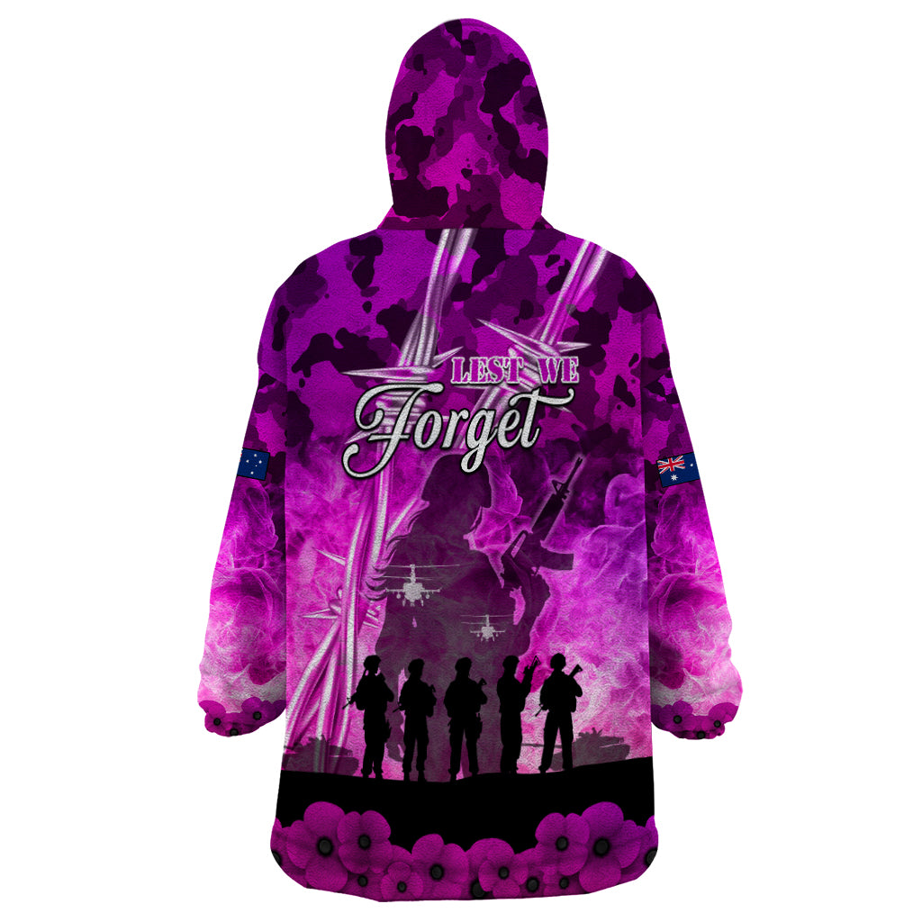 Australia ANZAC Day Wearable Blanket Hoodie The Unsung Heroes Sisters of War LT05 - Vibe Hoodie Shop