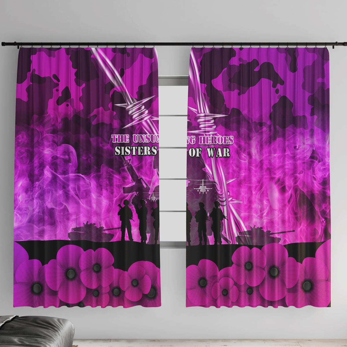 Australia ANZAC Day Window Curtain The Unsung Heroes Sisters of War