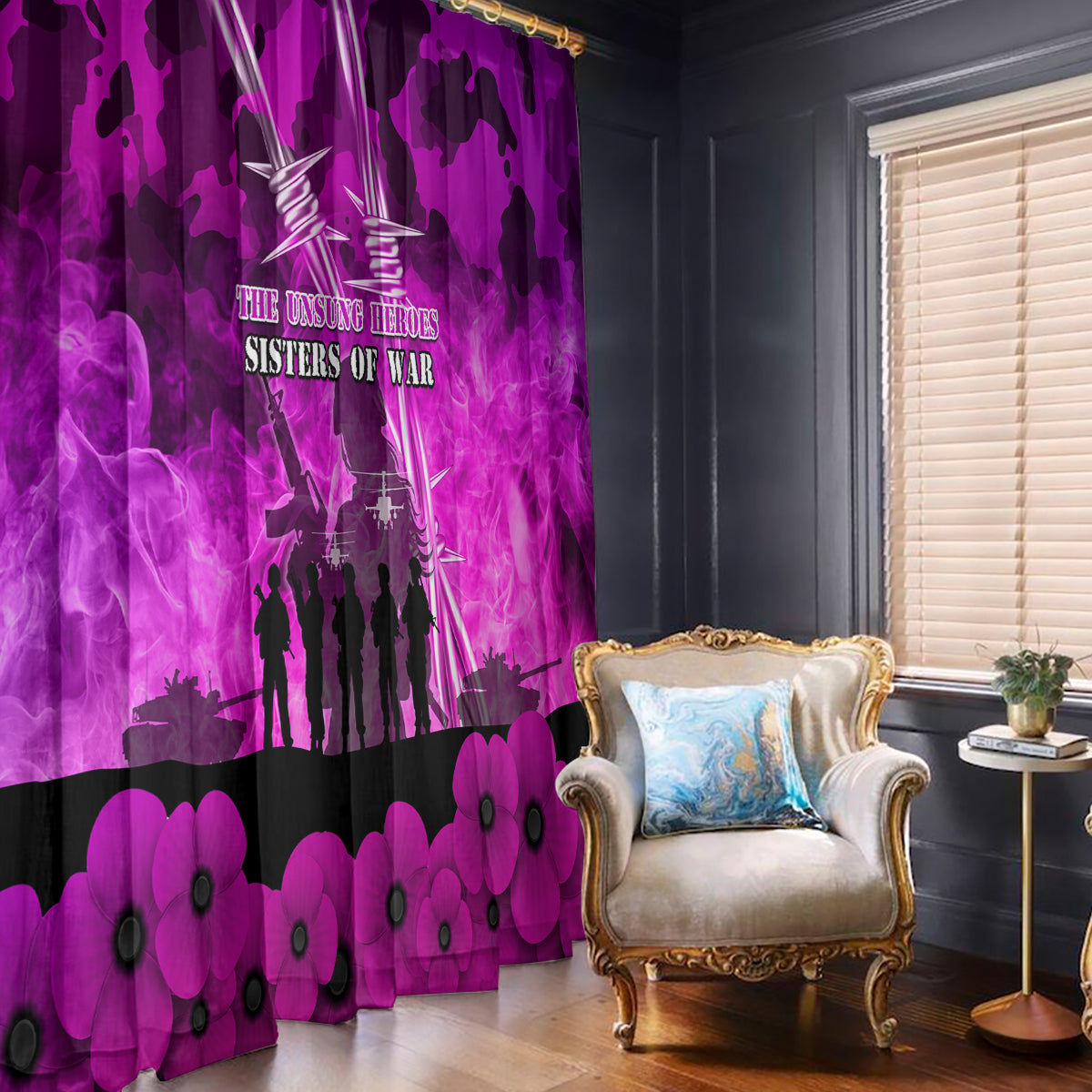 Australia ANZAC Day Window Curtain The Unsung Heroes Sisters of War