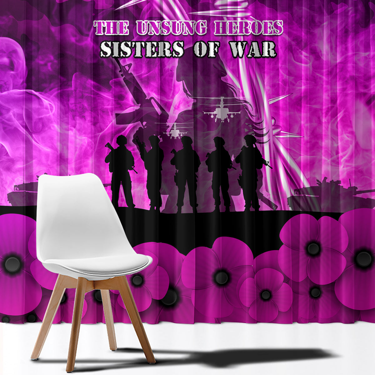 Australia ANZAC Day Window Curtain The Unsung Heroes Sisters of War