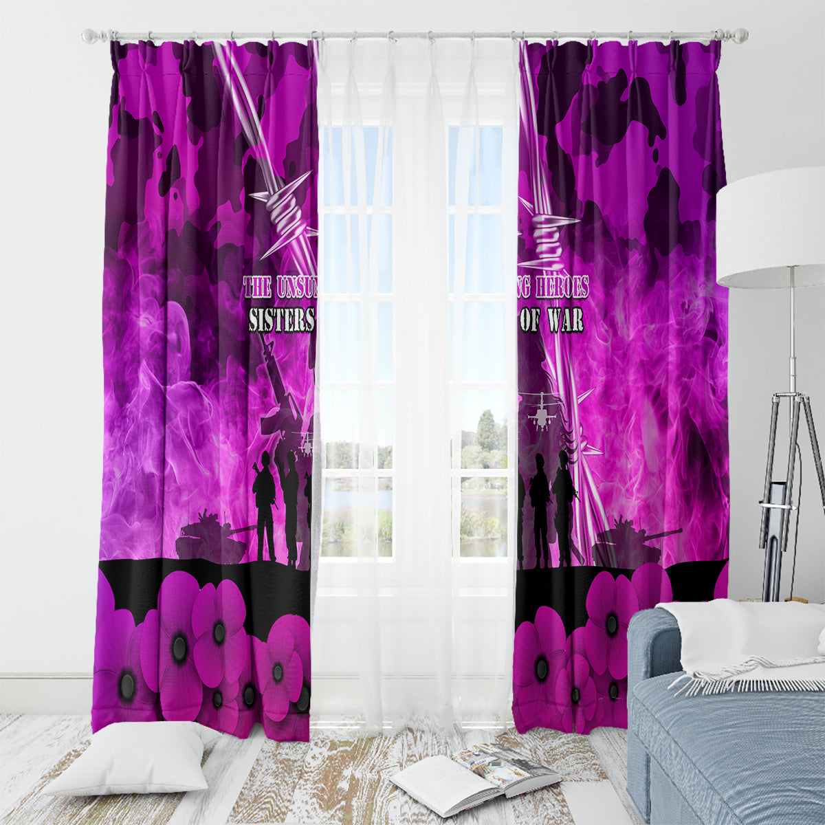 Australia ANZAC Day Window Curtain The Unsung Heroes Sisters of War