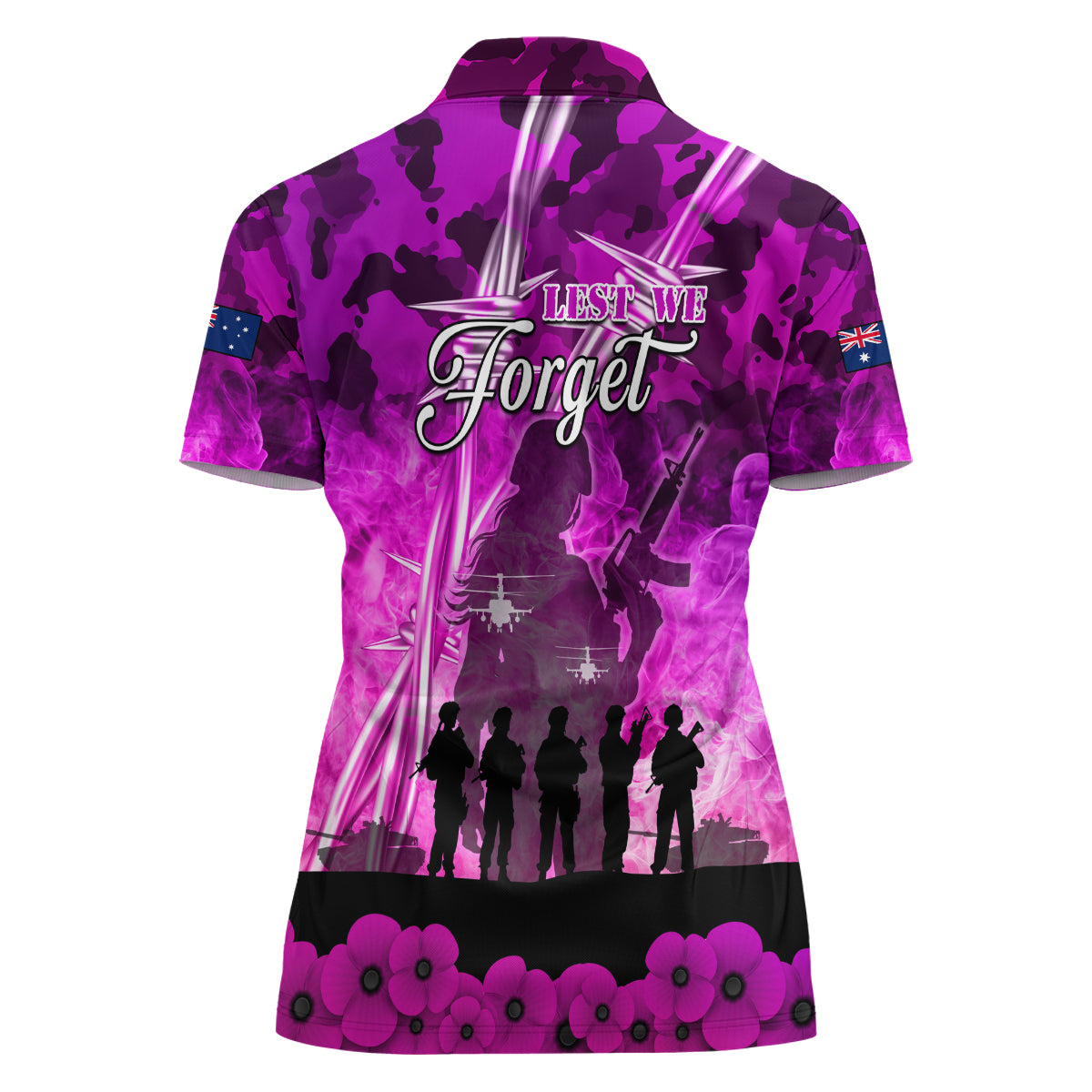 Australia ANZAC Day Women Polo Shirt The Unsung Heroes Sisters of War LT05 - Vibe Hoodie Shop