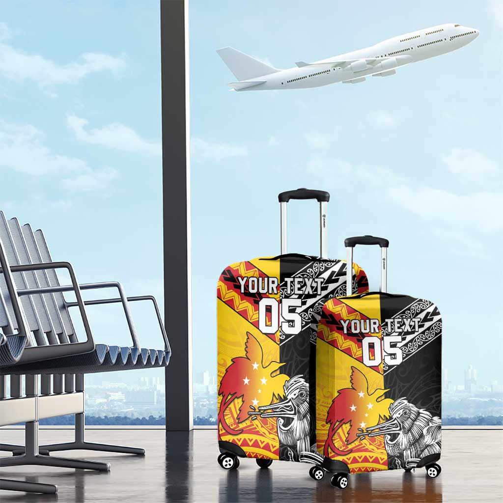 New Zealand And Papua New Guinea Rugby Custom Luggage Cover Maori Kiwi With Bird of Paradise LT05 - Vibe Hoodie Shop