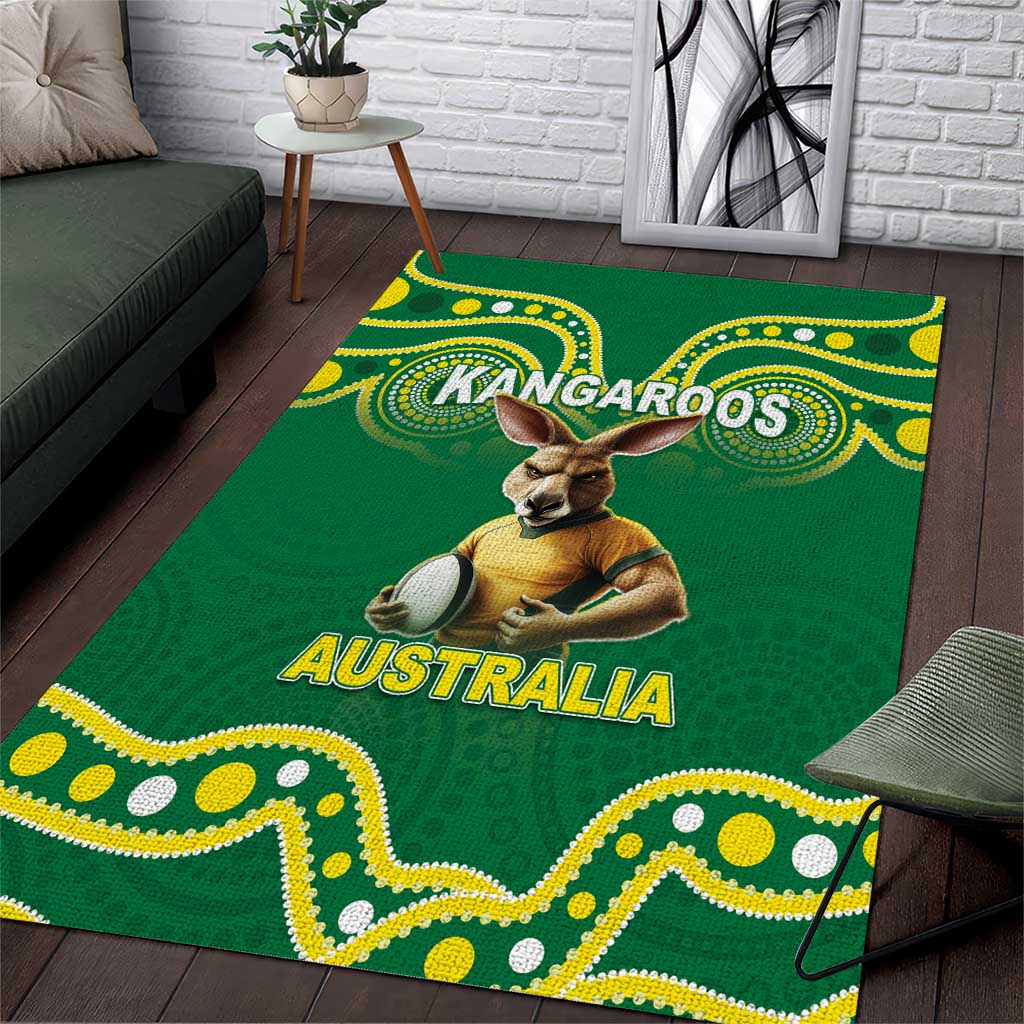 Australia Rugby Custom Area Rug Kangaroos Make History Pacific Champions LT05 - Vibe Hoodie Shop