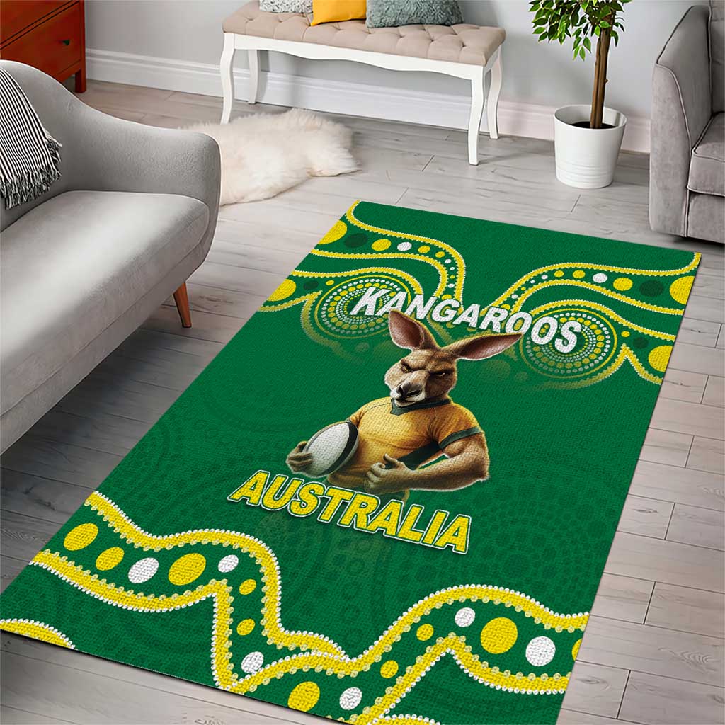 Australia Rugby Custom Area Rug Kangaroos Make History Pacific Champions LT05 - Vibe Hoodie Shop