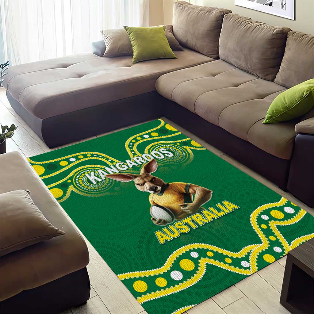 Australia Rugby Custom Area Rug Kangaroos Make History Pacific Champions LT05 - Vibe Hoodie Shop