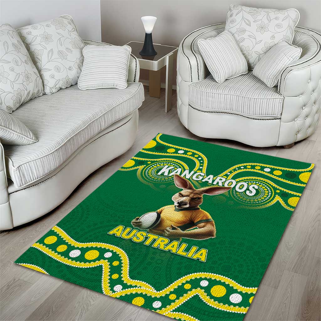 Australia Rugby Custom Area Rug Kangaroos Make History Pacific Champions LT05 - Vibe Hoodie Shop