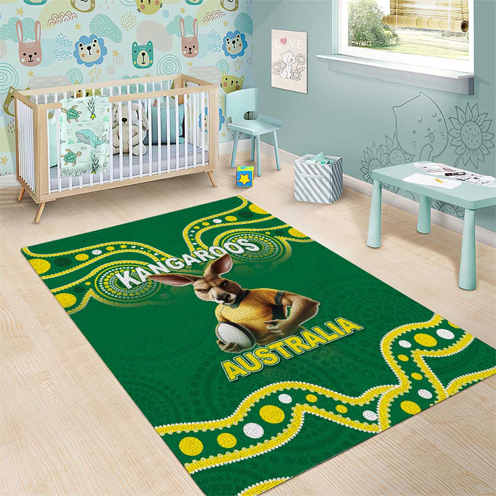 Australia Rugby Custom Area Rug Kangaroos Make History Pacific Champions LT05 - Vibe Hoodie Shop