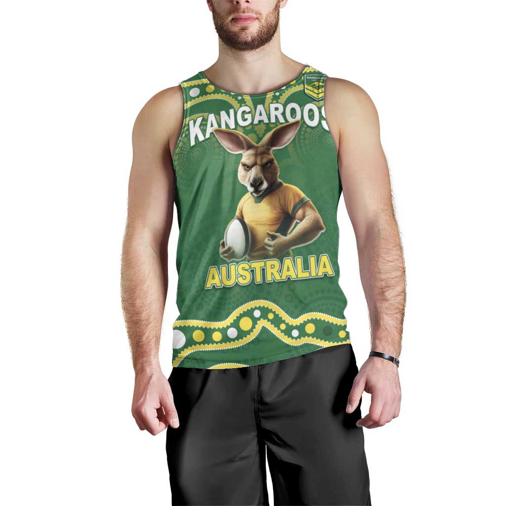Australia Rugby Custom Men Tank Top Kangaroos Make History Pacific Champions LT05 - Vibe Hoodie Shop
