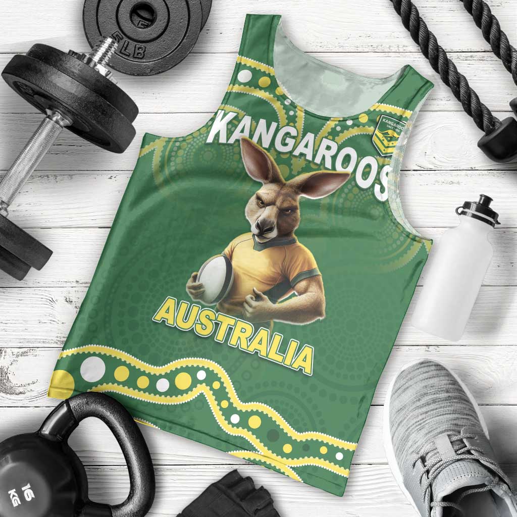 Australia Rugby Custom Men Tank Top Kangaroos Make History Pacific Champions LT05 - Vibe Hoodie Shop