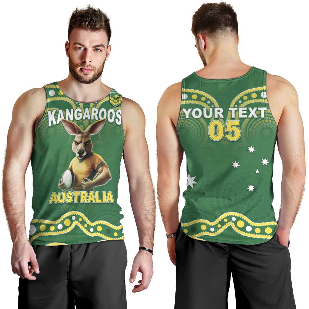 Australia Rugby Custom Men Tank Top Kangaroos Make History Pacific Champions LT05 - Vibe Hoodie Shop