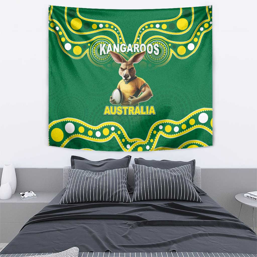 Australia Rugby Custom Tapestry Kangaroos Make History Pacific Champions LT05 - Vibe Hoodie Shop