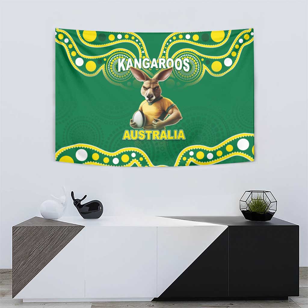 Australia Rugby Custom Tapestry Kangaroos Make History Pacific Champions LT05 - Vibe Hoodie Shop