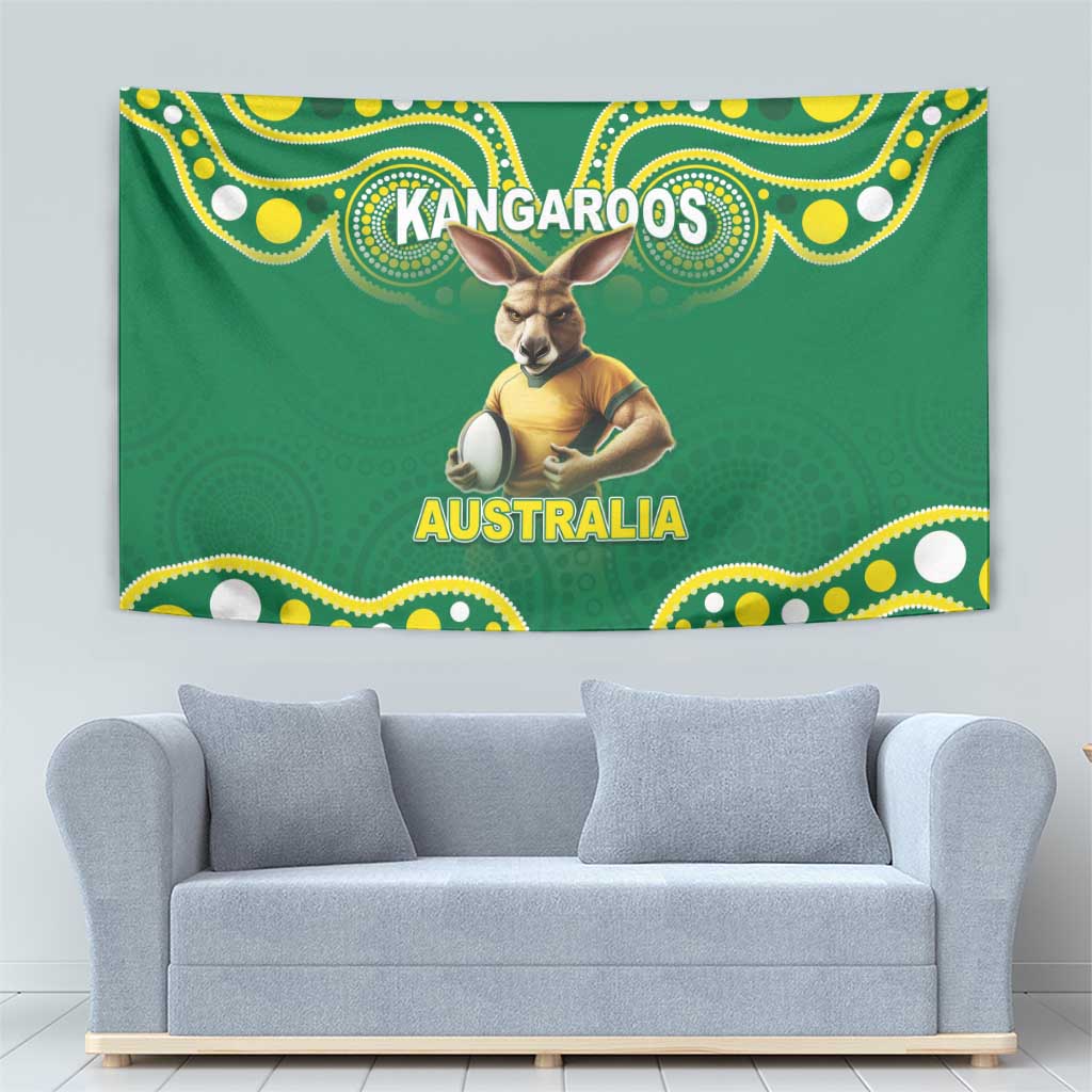 Australia Rugby Custom Tapestry Kangaroos Make History Pacific Champions LT05 - Vibe Hoodie Shop